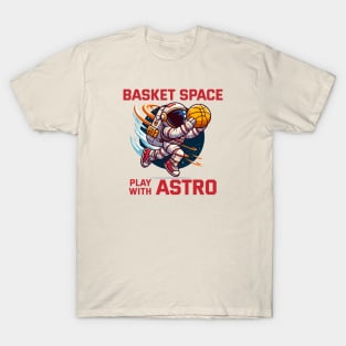 Basket Space with Astro - Basketball T-Shirt